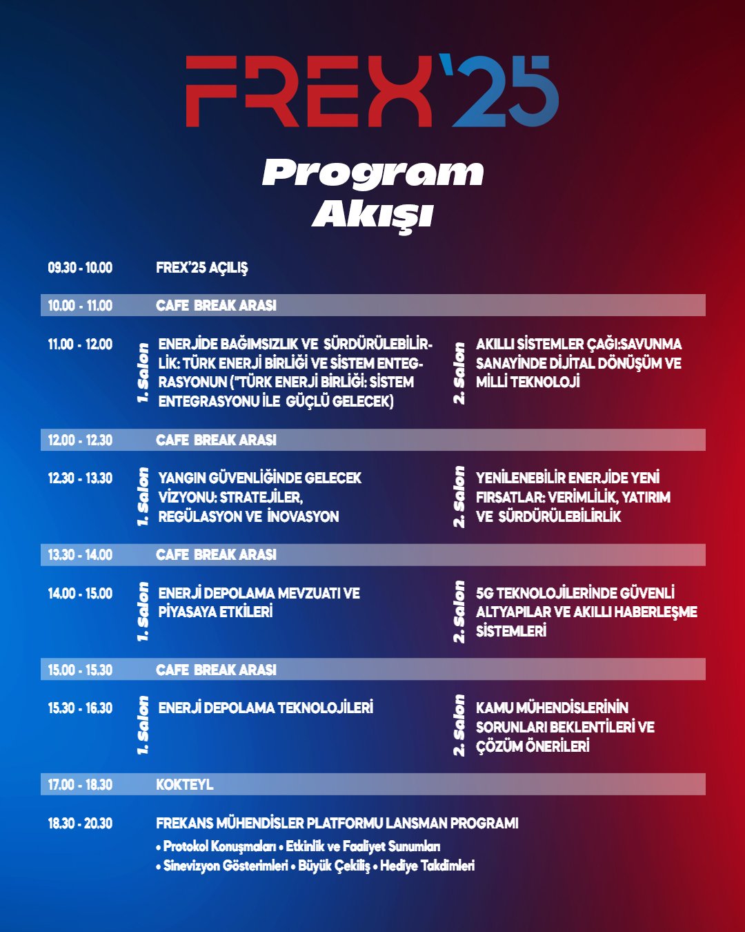 FREX'25 Program Akışı
